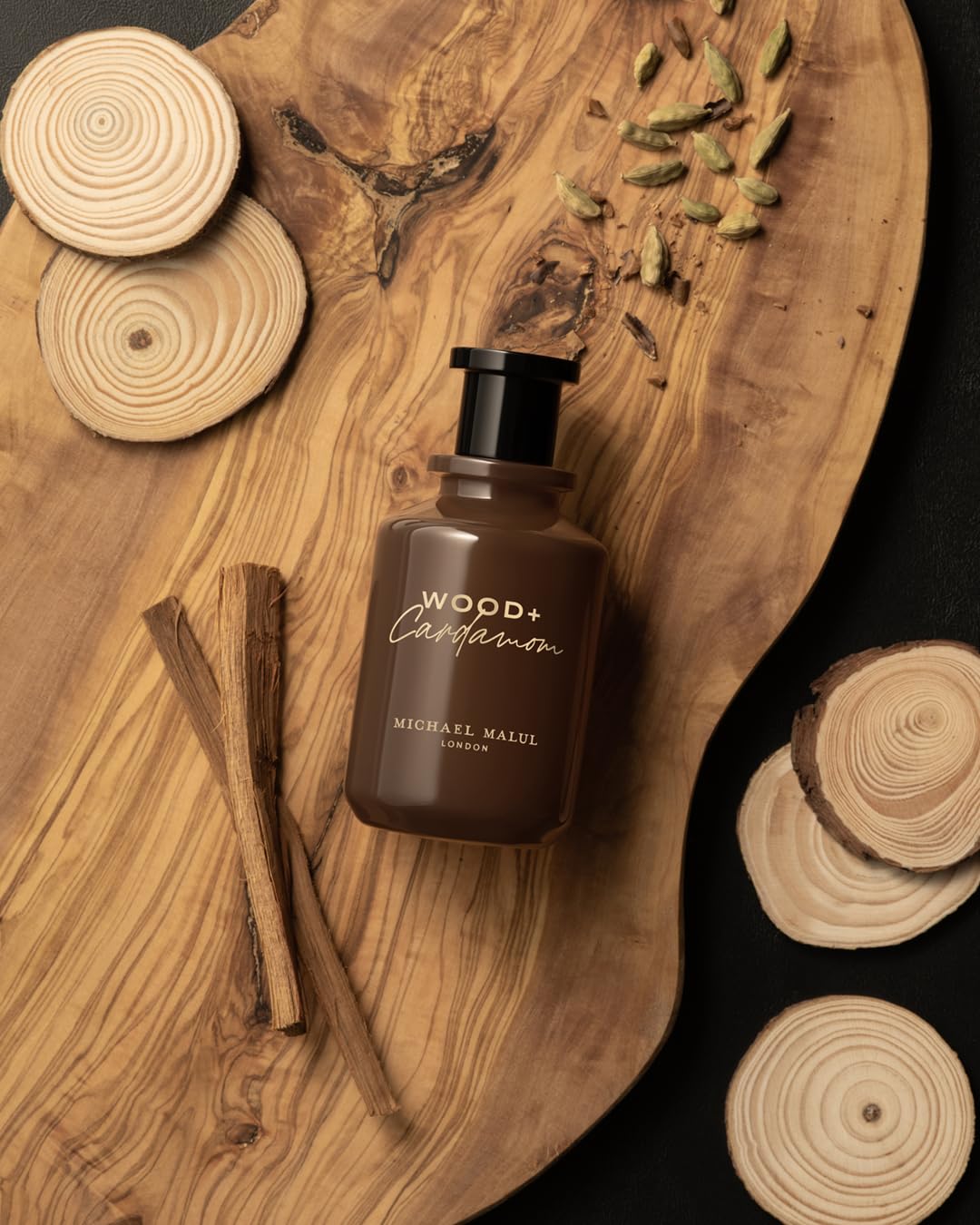 Michael Malul Wood + Cardamom – 10ml Travel Size Fragrance