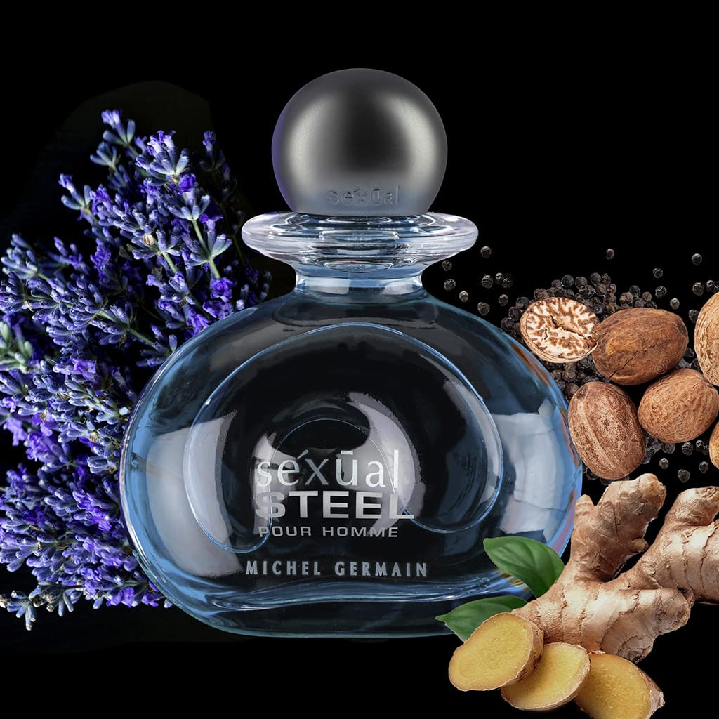 Michel Germain Sexual Steel Pour Homme Eau de Toilette – Fresh Fougere, Ginger & Bergamot