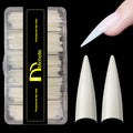 Michelle Stiletto Nail Tips 504pc XL – Pre-shaped False Nails for Home & Salon