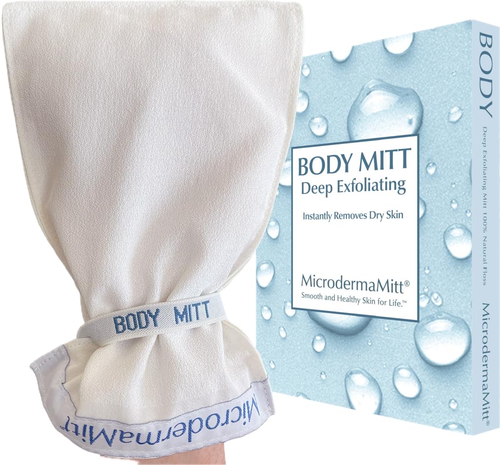 MicrodermaMitt Original Deep Exfoliating Mitt for Body | Premium Turkish Kessa Glove