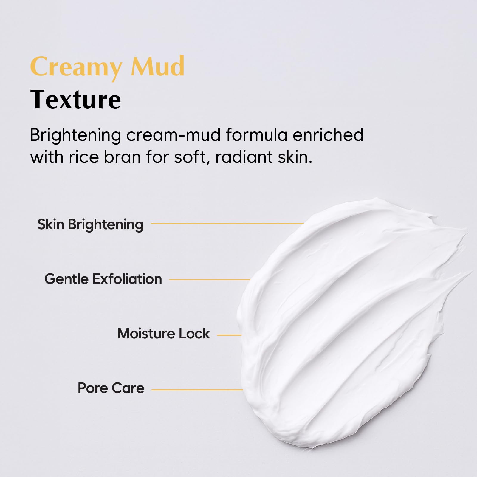 MIDHA Rice Mask – Hydrating, Smoothing Wash-off Facial Mask with 64% Rice Bran Water
