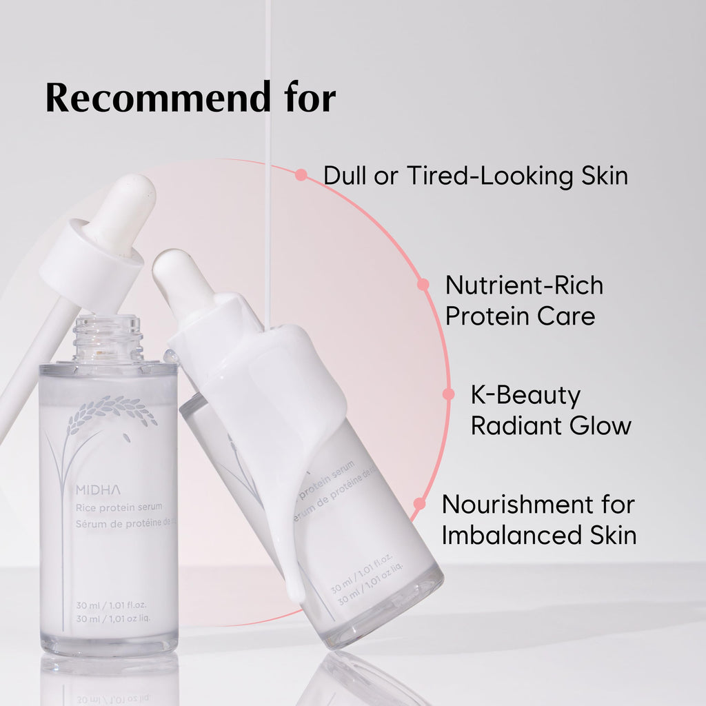 MIDHA Rice Protein Serum – Deep Hydration, Barrier Support, Non-Greasy Finish | 30ml