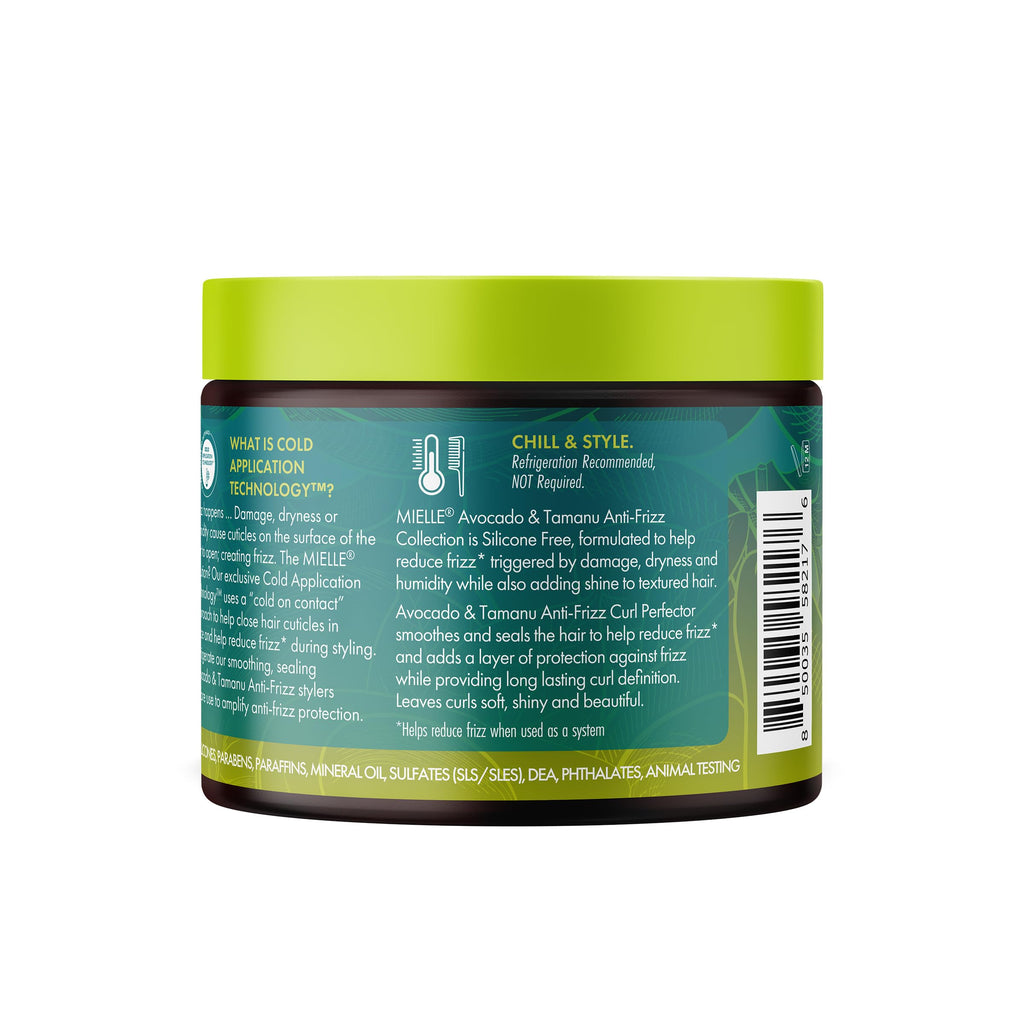 Mielle Organics Avocado & Tamanu Anti-Frizz Curl Cream – Smoothing & Defining for Textured Hair (12oz)
