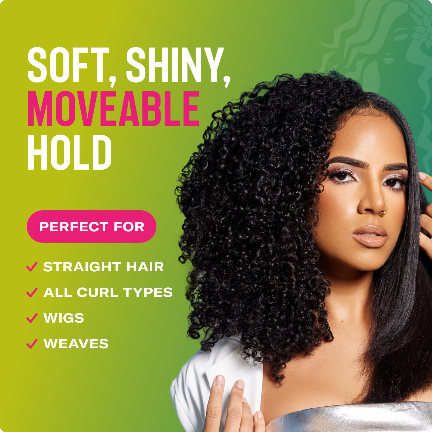 Mielle Organics Avocado & Tamanu Curly Mousse – Medium Hold & Frizz Control