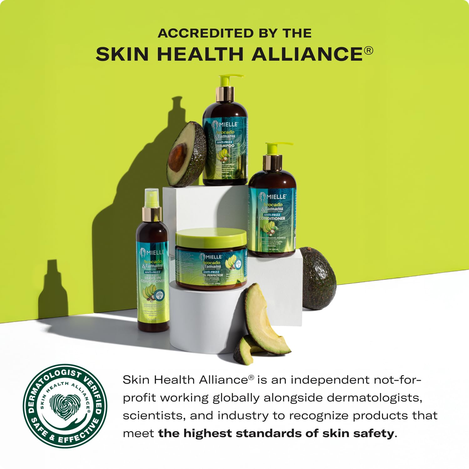 Mielle Organics Avocado & Tamanu Curly Mousse – Medium Hold & Frizz Control