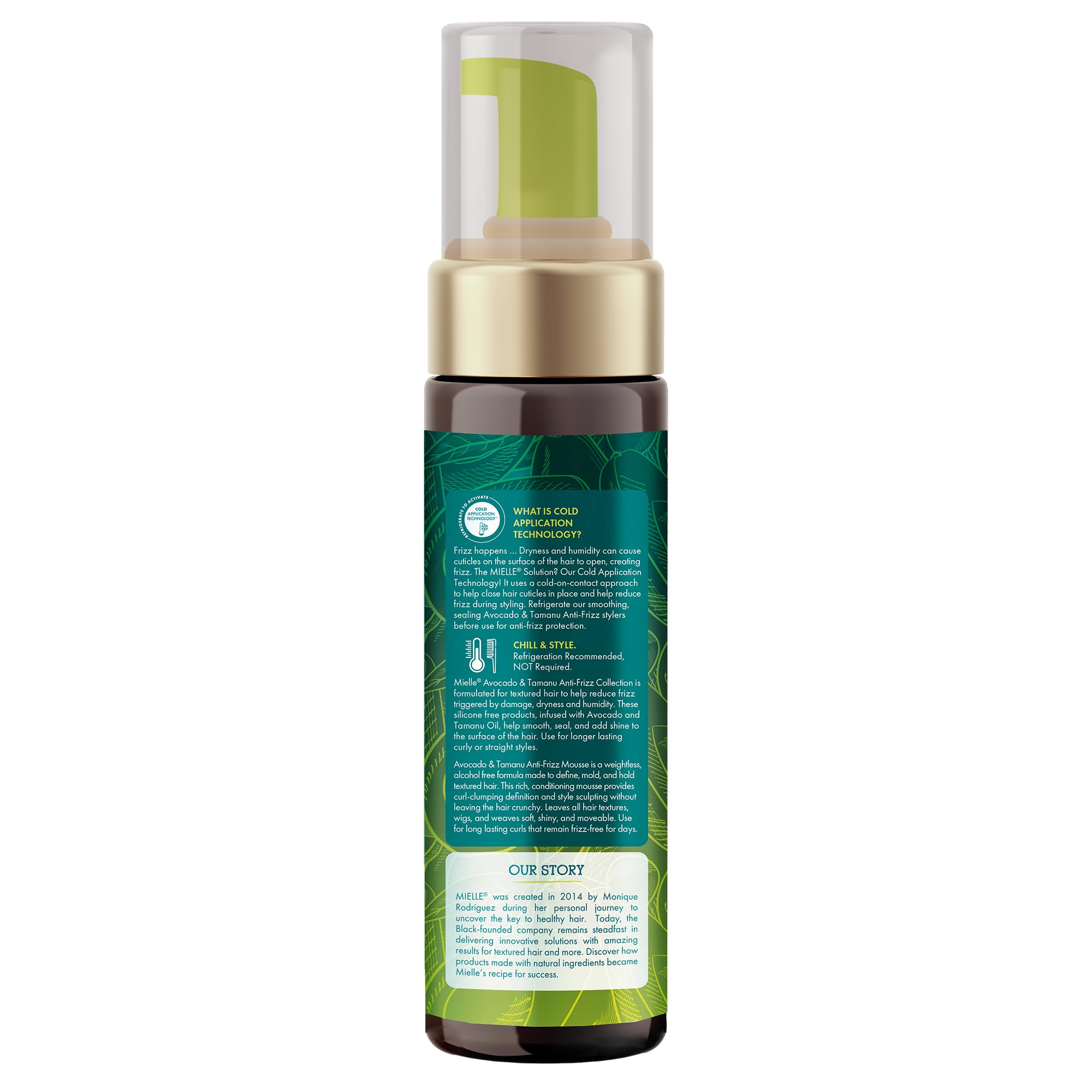 Mielle Organics Avocado & Tamanu Curly Mousse – Medium Hold & Frizz Control