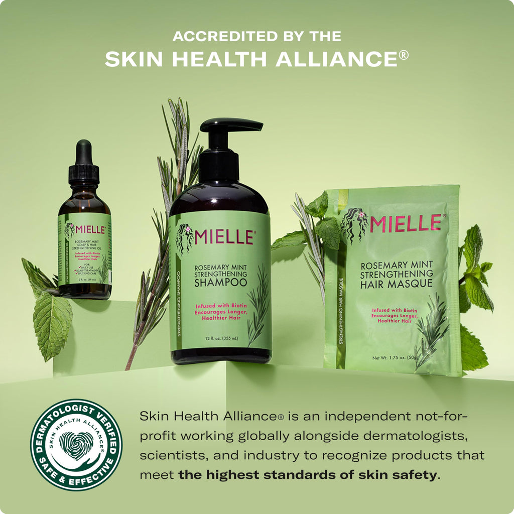 Mielle Organics Rosemary Mint Biotin Shampoo – Strengthening, Moisturizing Hair Cleanser (20 oz)