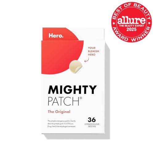 Mighty Patch Original Patch by Hero Cosmetics – #1 Acne Patch (36 Count)