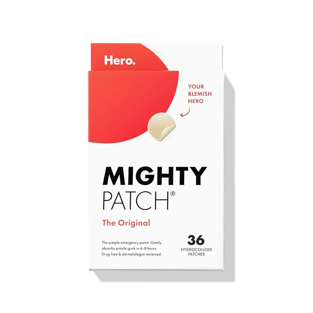 Mighty Patch Original Patch by Hero Cosmetics – #1 Acne Patch (36 Count)