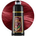 Mihkiom Hair Dye Shampoo 3-in-1 for Women & Men – Wine Red Color, Natural Plant Formula, 20-Minute Refresh