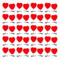 Mikinona 40Pcs Valentine Red Heart Hair Clips – Heart Barrettes for Girls & Women