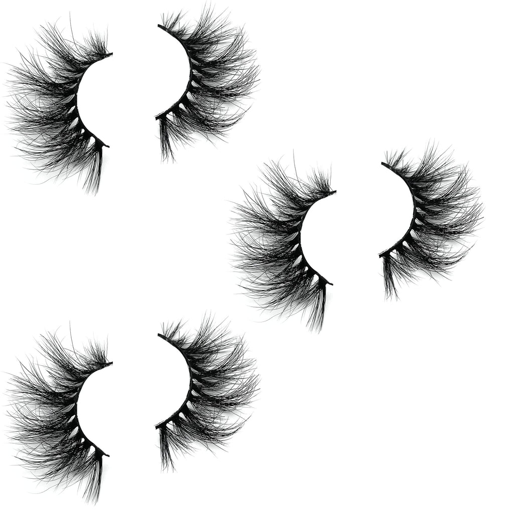 Mikiwi 5D Mink Lashes – Full-Strip, 20-22mm, Super Fluffy Dramatic Lashes, Handmade & Cruelty-Free