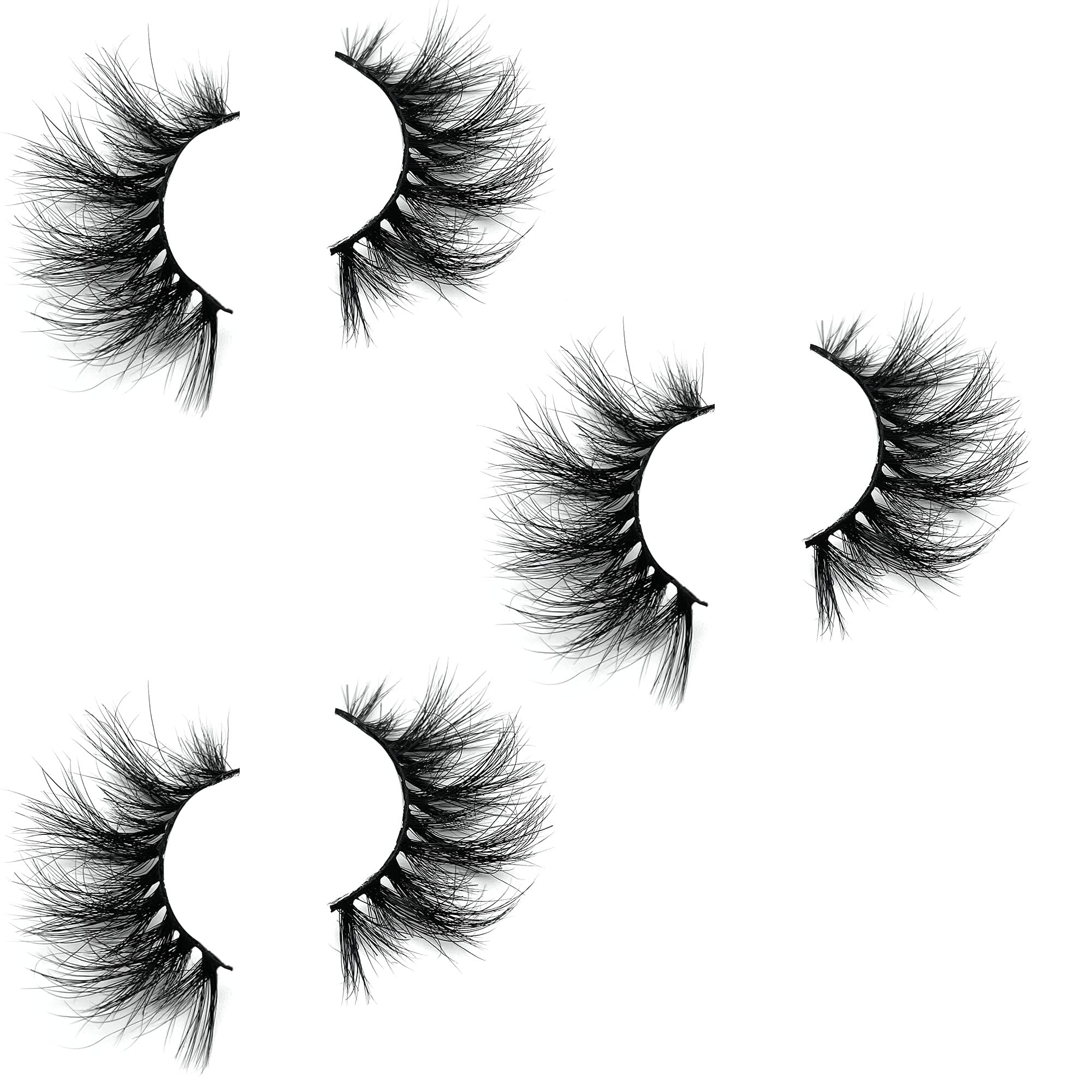 Mikiwi 5D Mink Lashes – Full-Strip, 20-22mm, Super Fluffy Dramatic Lashes, Handmade & Cruelty-Free