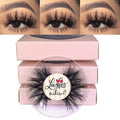 Mikiwi D390-3 3D Mink Lashes – 3 Pairs, Thick Handmade Full Strip, Cruelty Free, 20mm Luxury Lashes