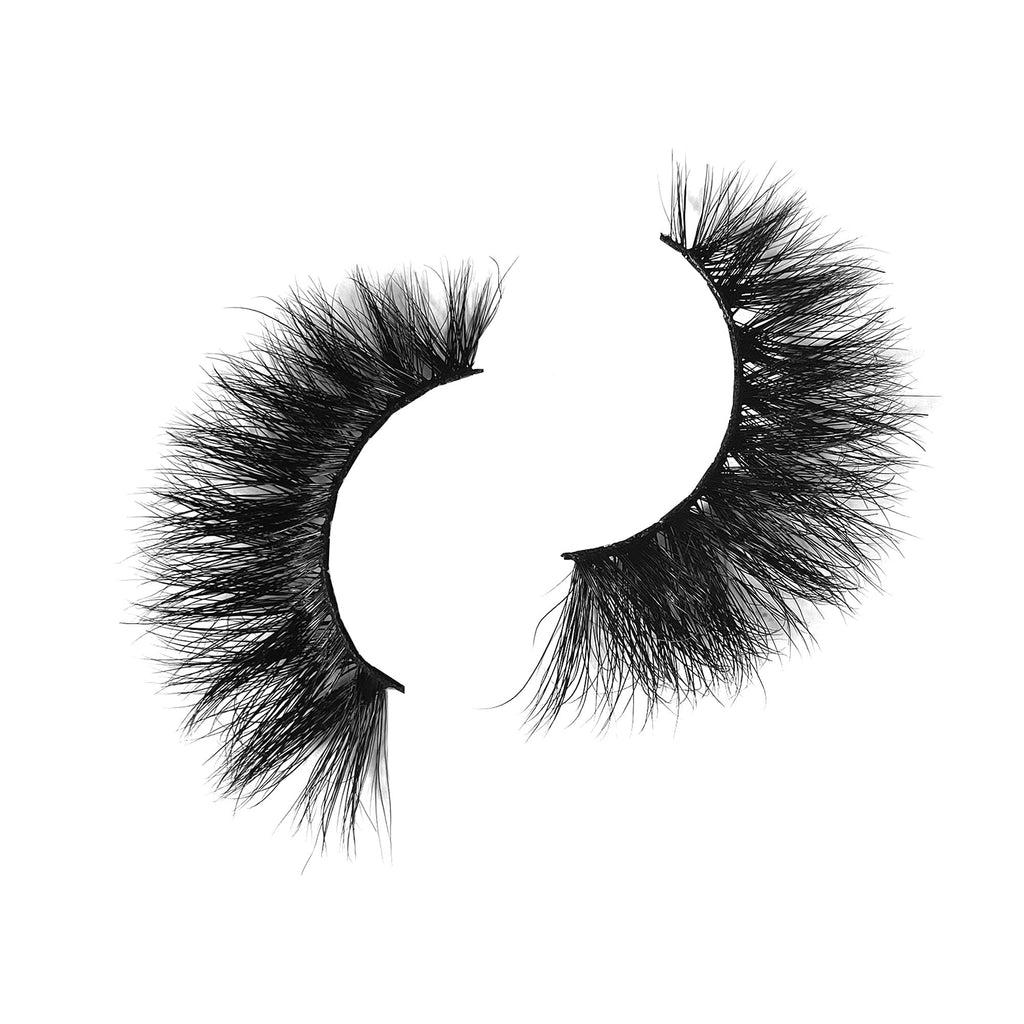 Mikiwi D327-3 Mink Lashes – 3 Pairs, 22mm 3D Fluffy Full-Strip, Cruelty-Free Handmade Lashes