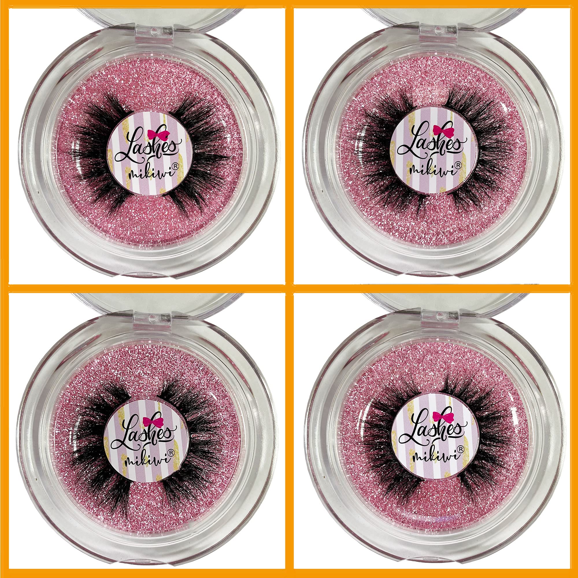 Mikiwi Mink Lashes Natural Look – 5D 14-18mm, Cruelty-Free Reusable Lashes