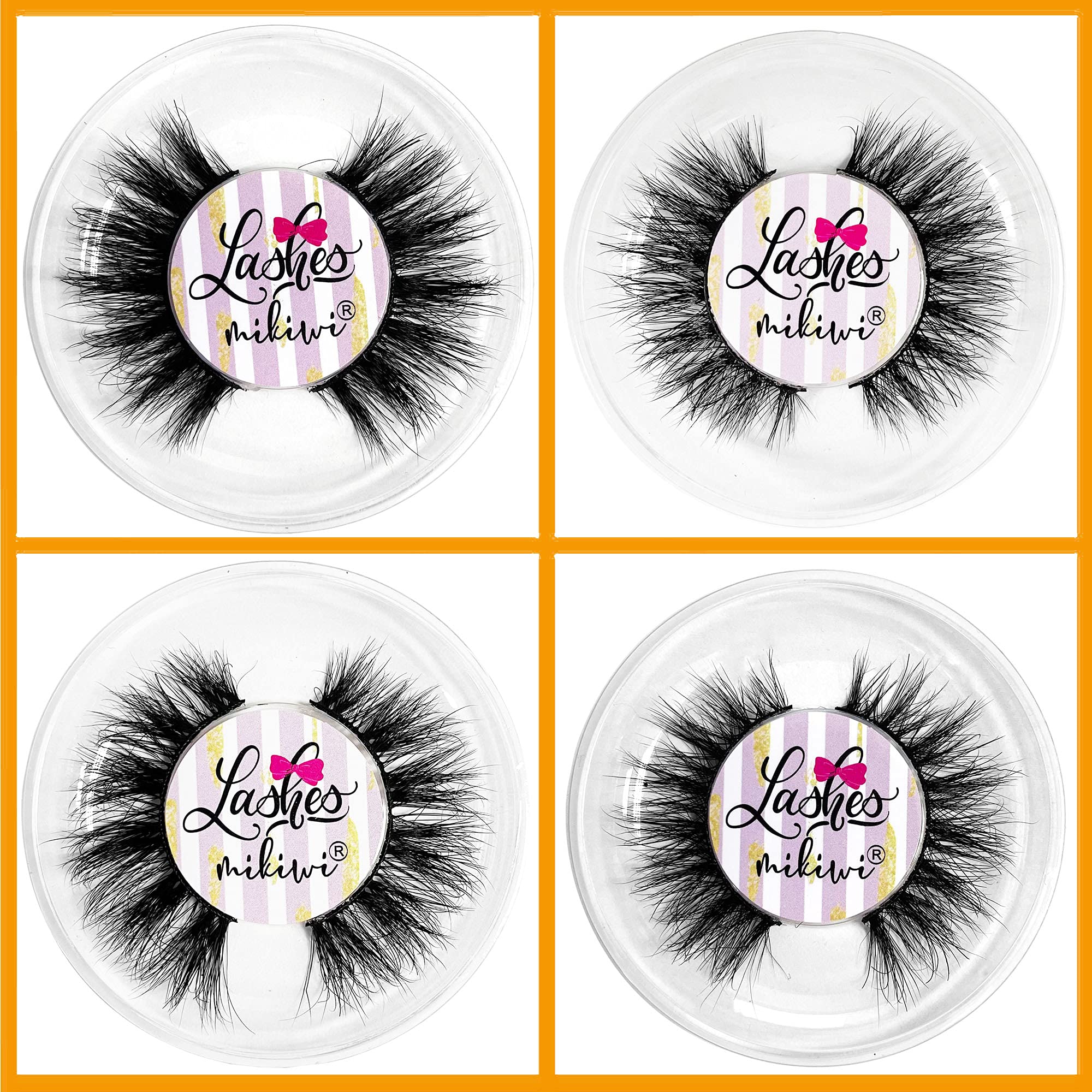 Mikiwi Mink Lashes Natural Look – 5D 14-18mm, Cruelty-Free Reusable Lashes