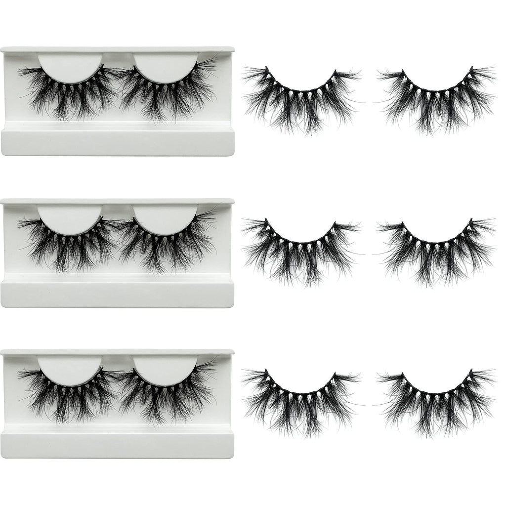 Mikiwi 5D Mink Lashes – Full-Strip, 20-22mm, Super Fluffy Dramatic Lashes, Handmade & Cruelty-Free