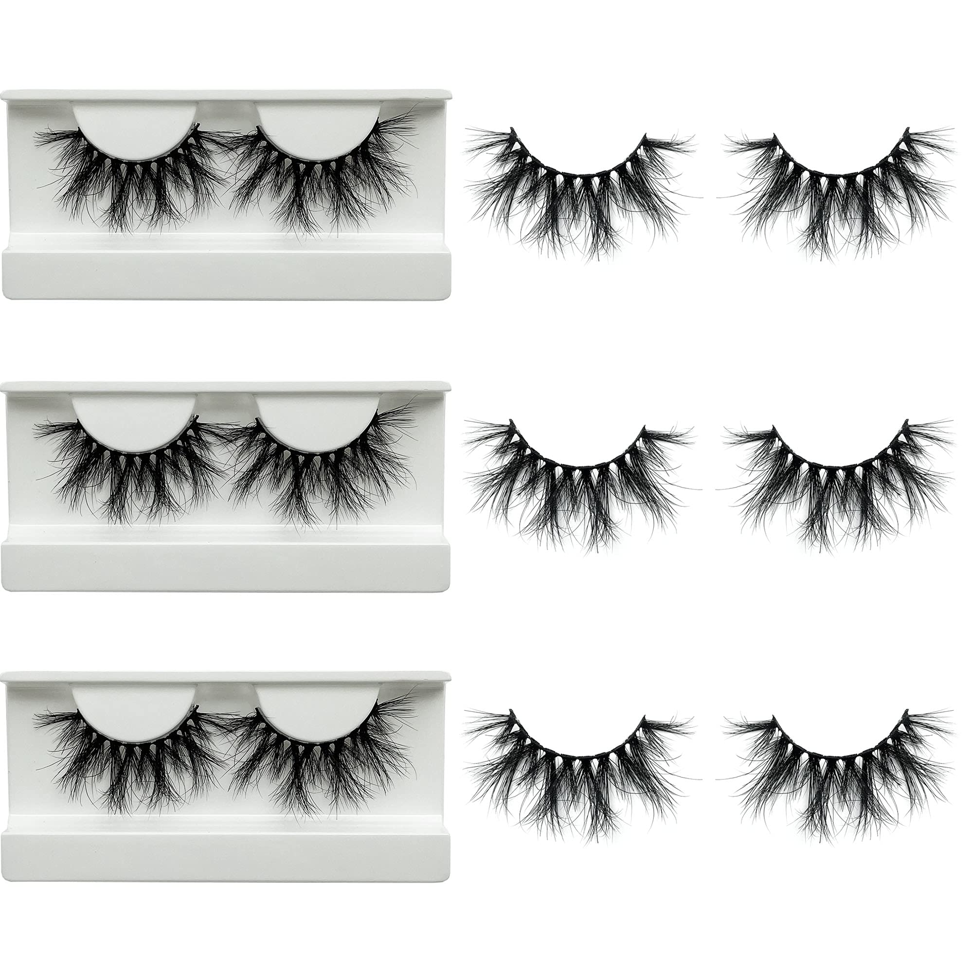 Mikiwi 5D Mink Lashes – Full-Strip, 20-22mm, Super Fluffy Dramatic Lashes, Handmade & Cruelty-Free