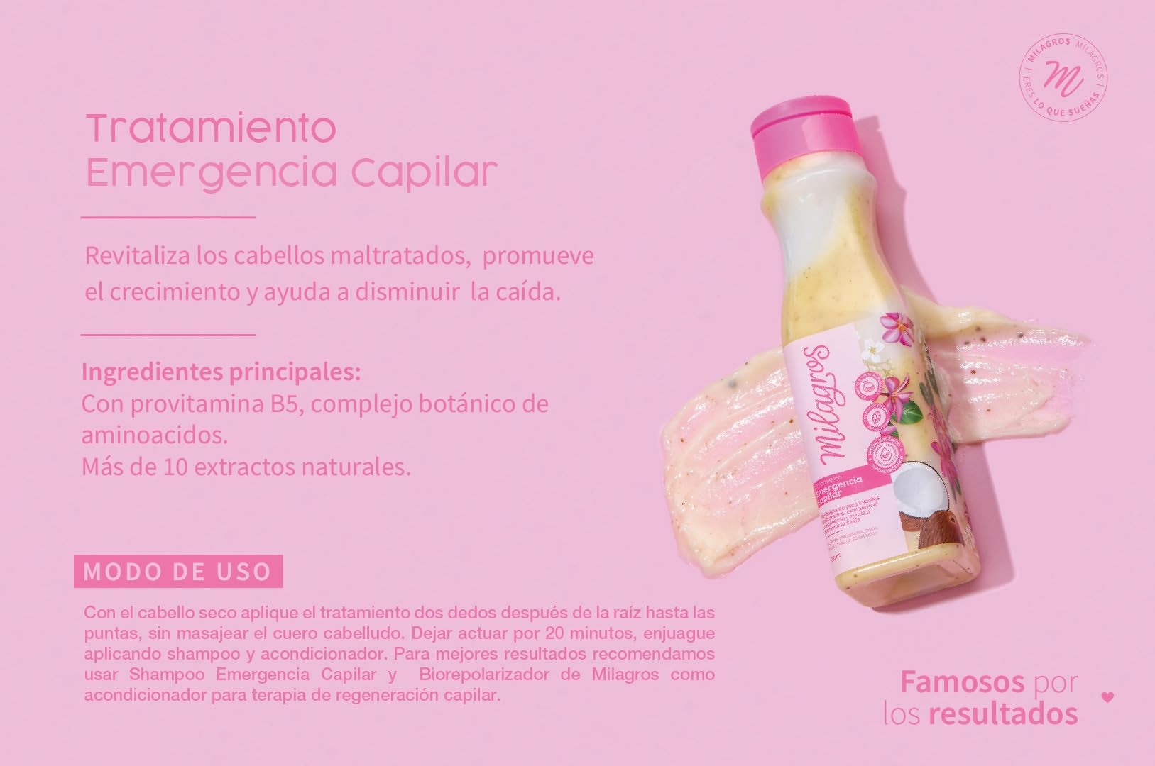 Milagros Emergency Hair Treatment | Natural Colombian Hair Care for Growth, Strength & Repair