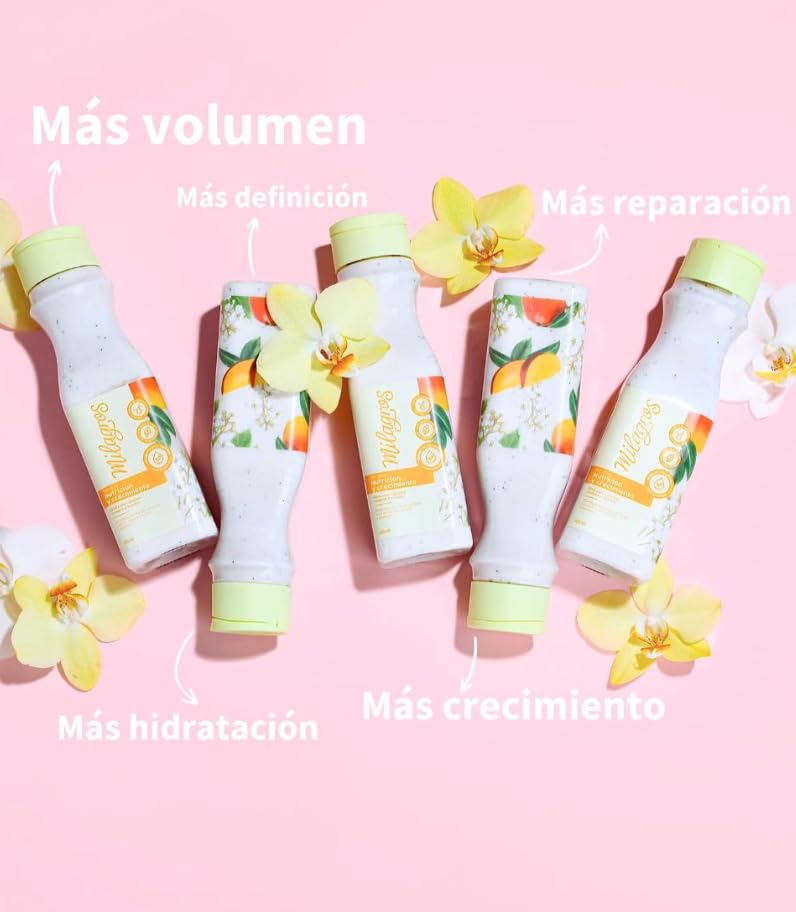 Milagros Curl Therapy: Natural Growth & Repair Hair Care Set – 100% Natural, Colombian Brand