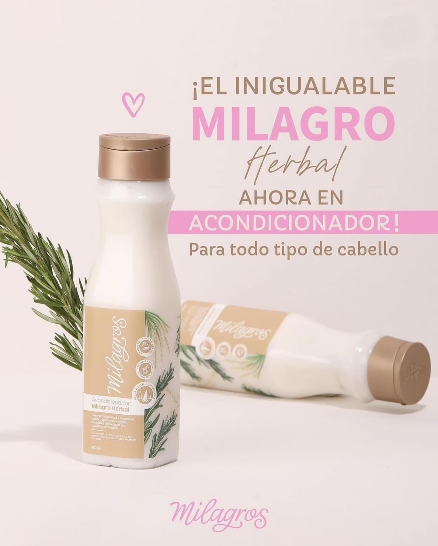 Milagros Herbal Conditioner | Reduces Hair Shedding, Softness & Shine