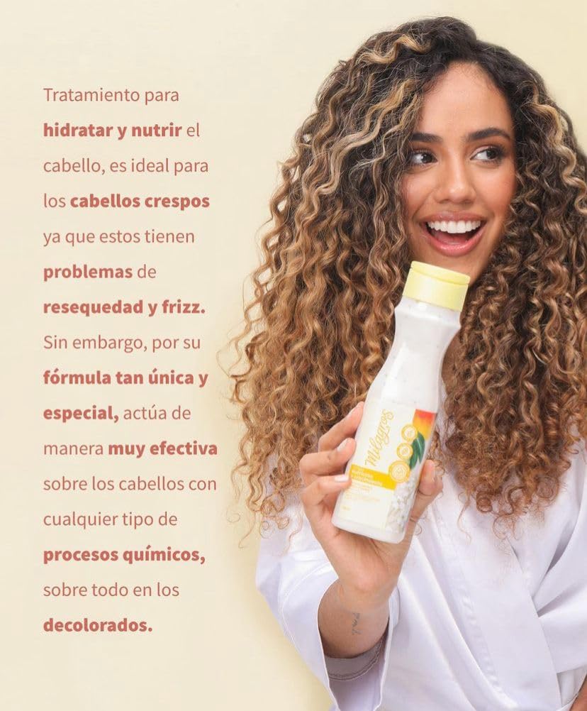 Milagros Curl Therapy: Natural Growth & Repair Hair Care Set – 100% Natural, Colombian Brand