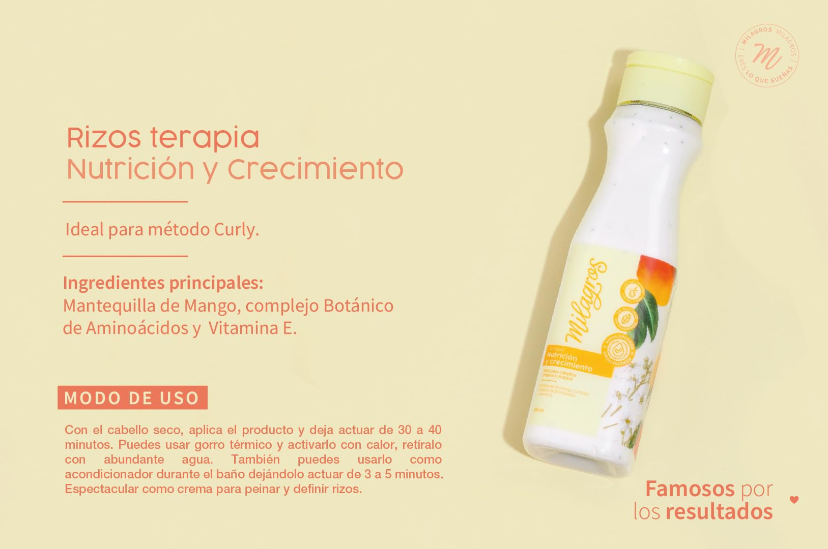 Milagros Curl Therapy: Natural Growth & Repair Hair Care Set – 100% Natural, Colombian Brand