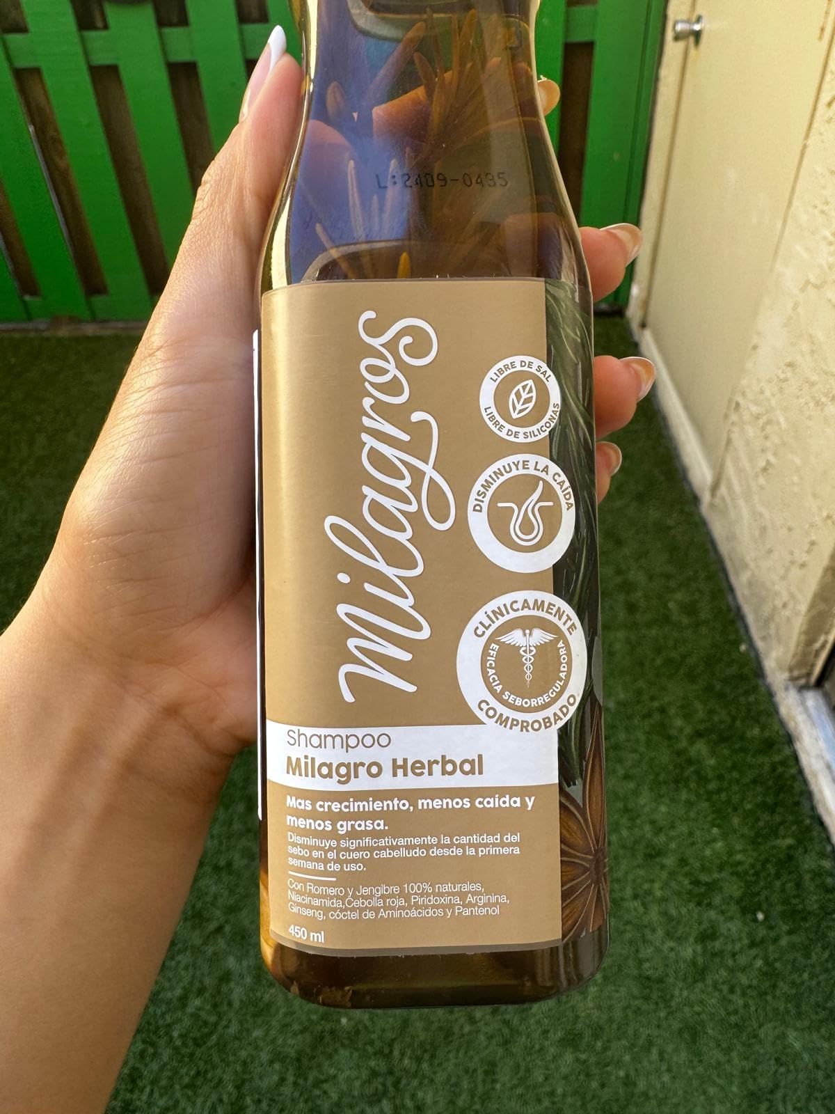 MILAGROS Rosemary Shampoo – Natural Growth, Strength & Repair | 100% Natural Colombian Formula