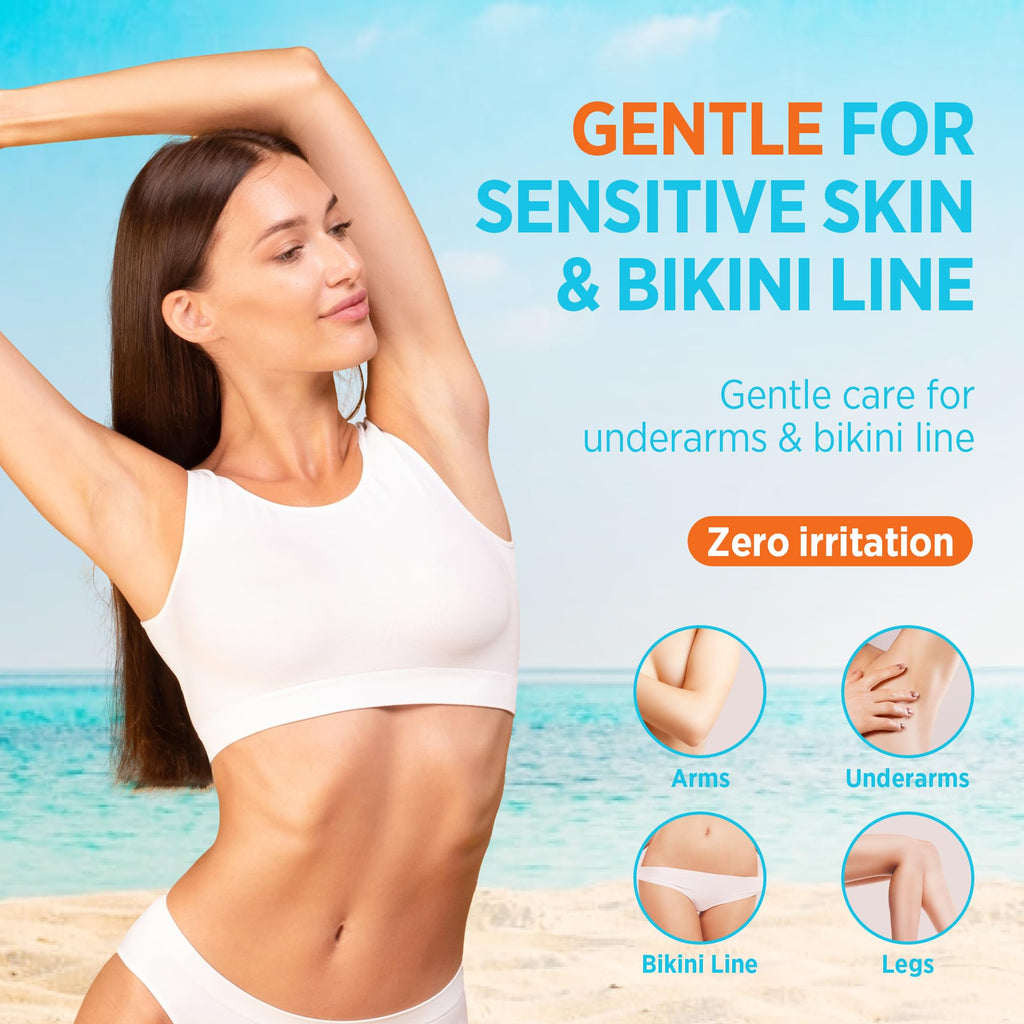 Milakos Painless Hair Removal Cream for Sensitive Skin – Aloe, Chamomile & Vitamin E