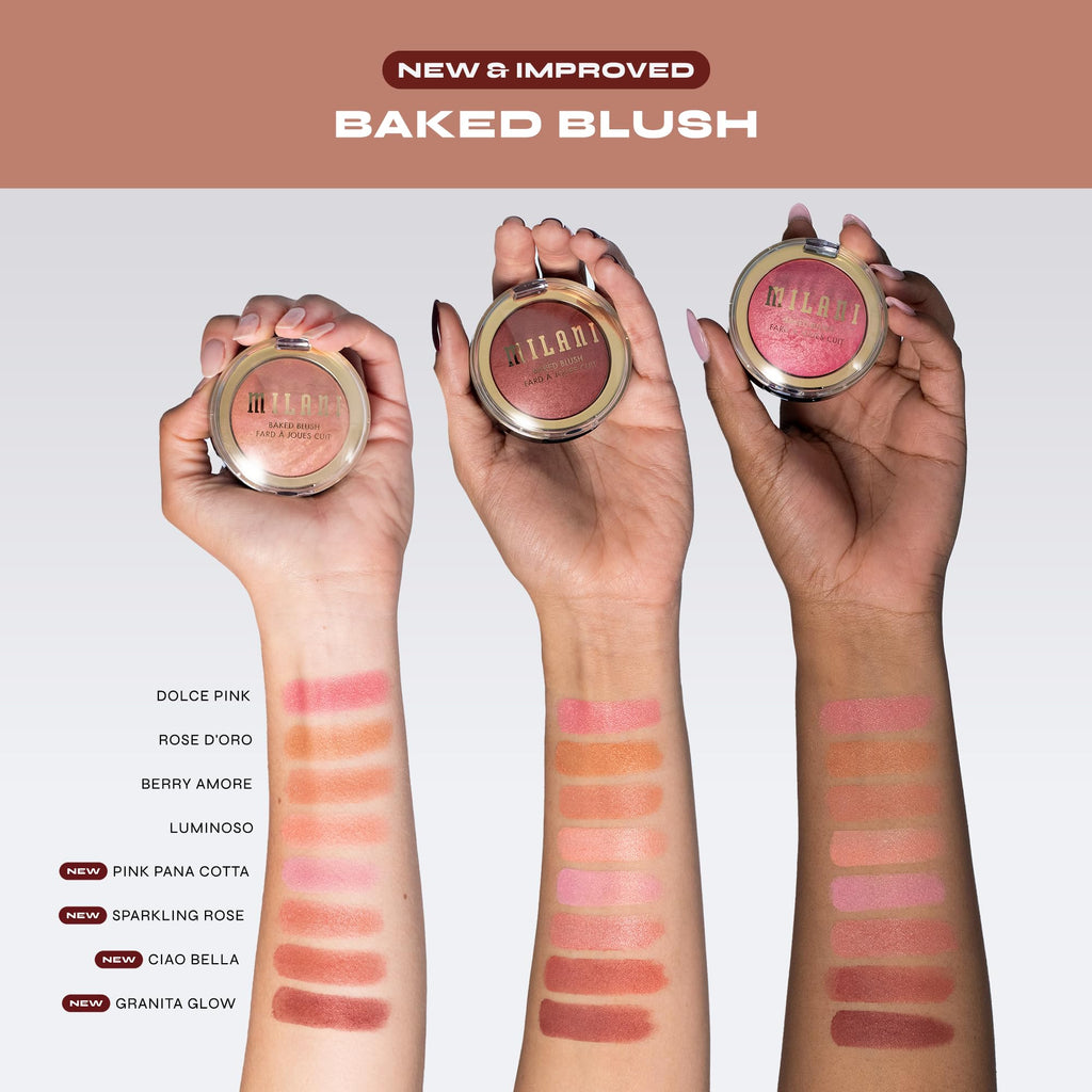 Milani Baked Blush – Cruelty-Free Powder Blush in Pink Panna Cotta