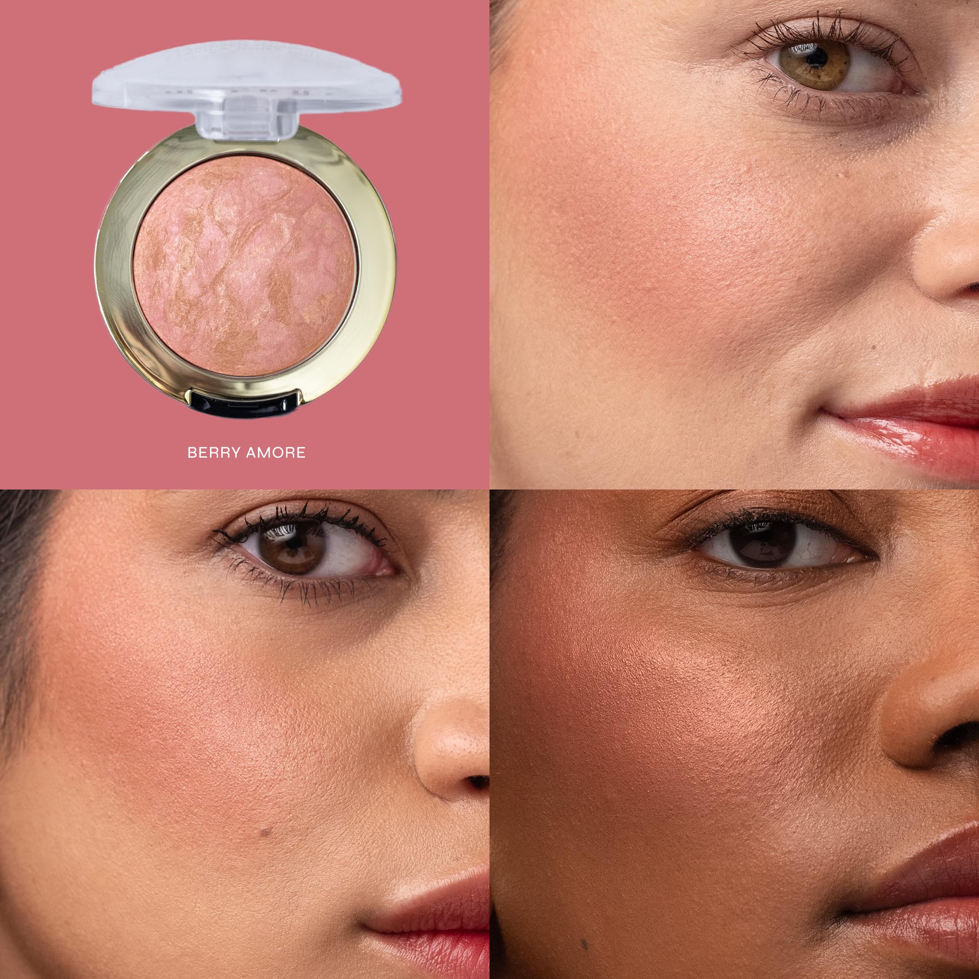 Milani Baked Blush Berry Amore – Buildable Cheek Color, Cruelty Free, 8 Shades