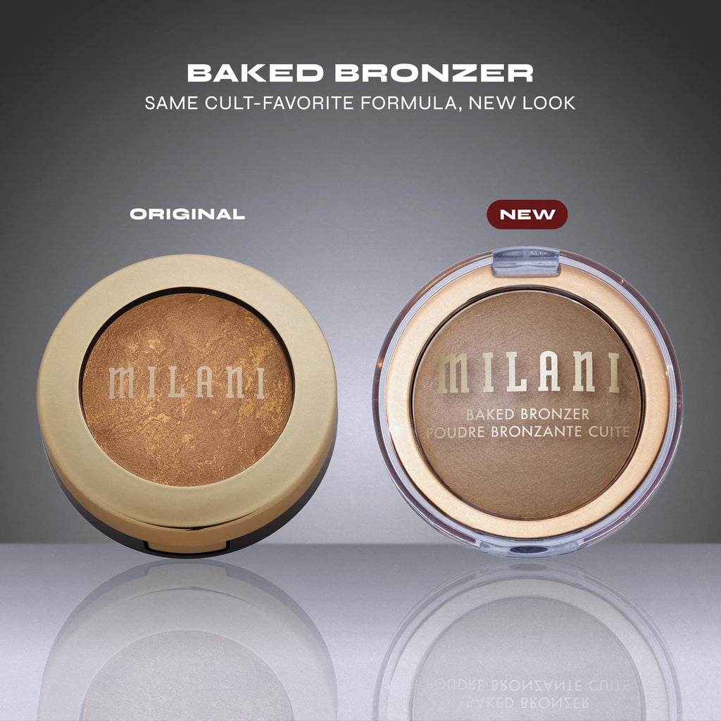 Milani Baked Bronzer Amalfi Glow – 12-Hour Sun-Kissed, Talc-Free