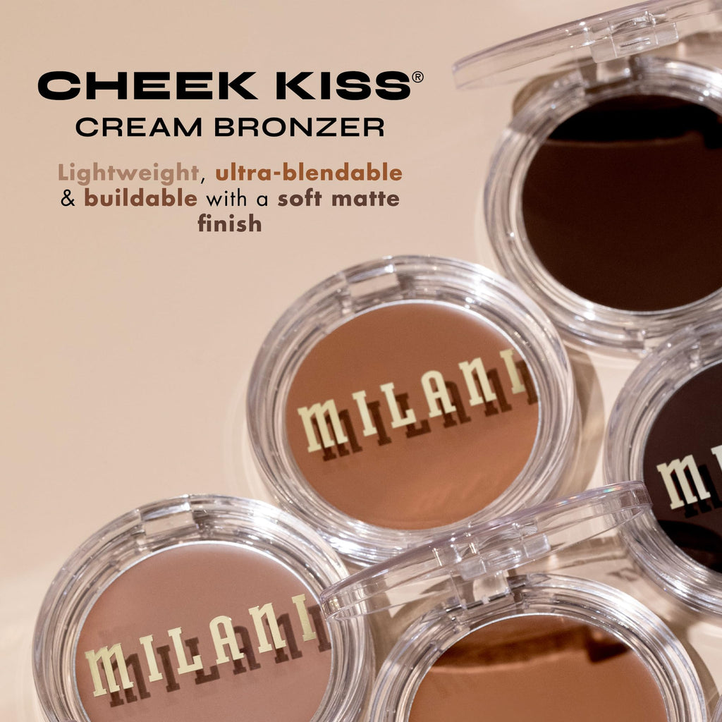 Milani Cheek Kiss Cream Bronzer - 120 Spilling Tea | Cream Bronzer for Natural Warmth