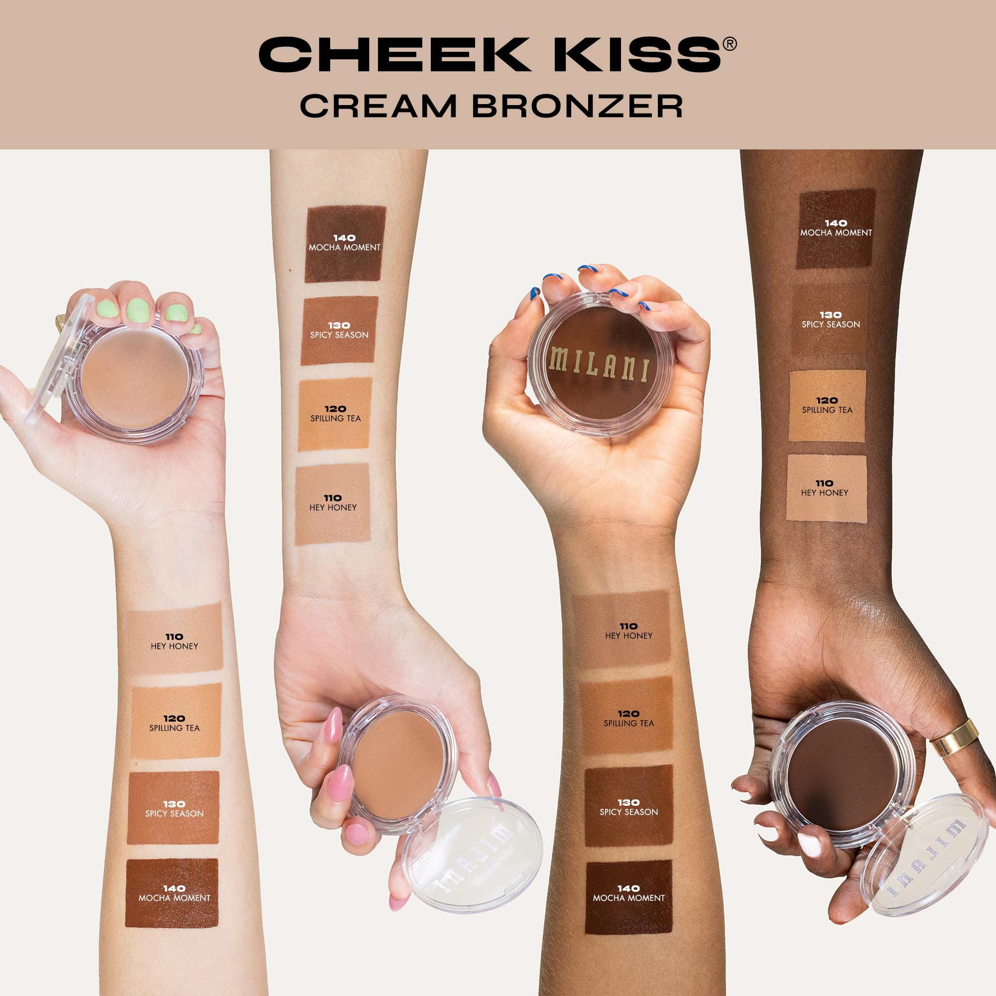 Milani Cheek Kiss Cream Bronzer-110 Hey Honey | Buildable Cream Bronzer