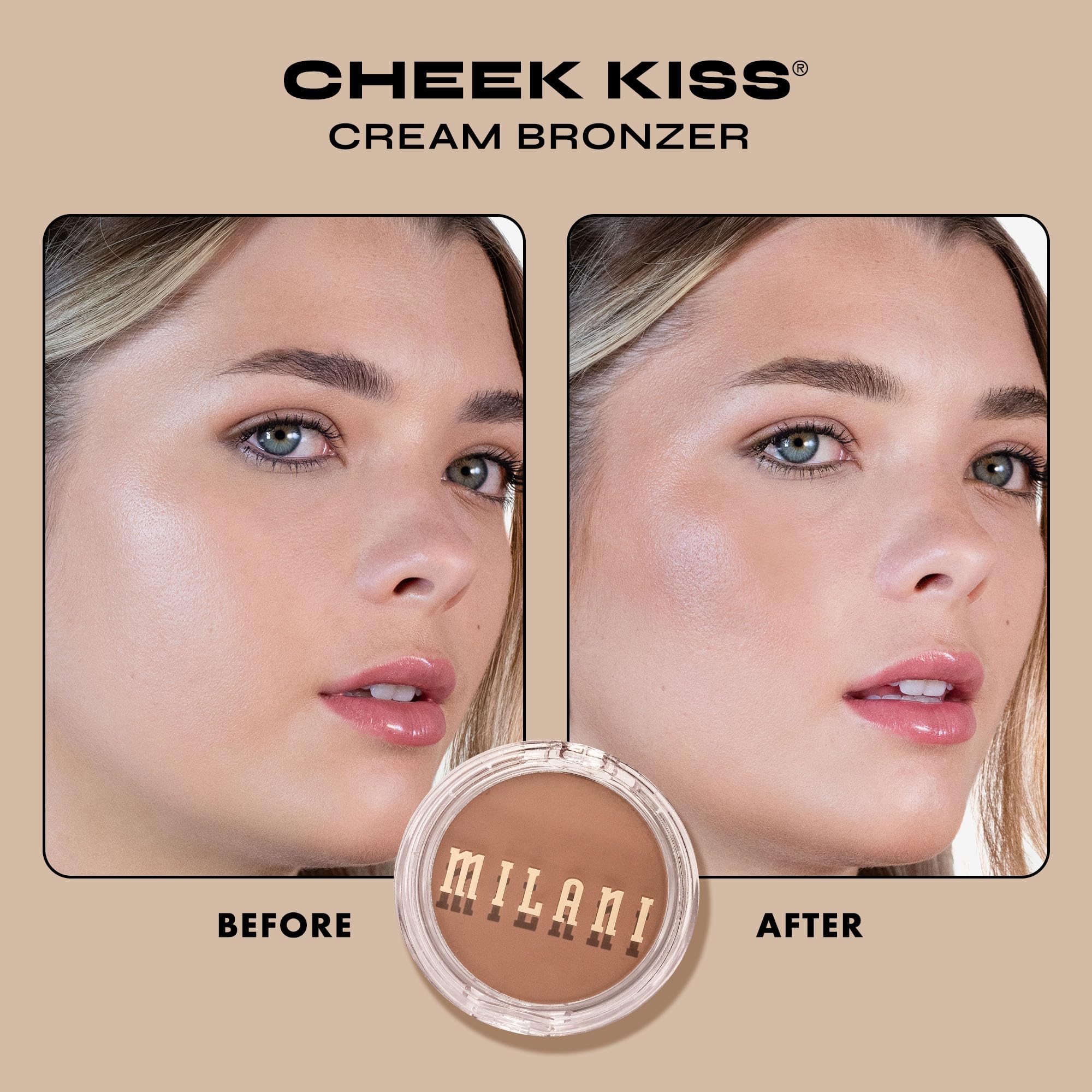 Milani Cheek Kiss Cream Bronzer-110 Hey Honey | Buildable Cream Bronzer