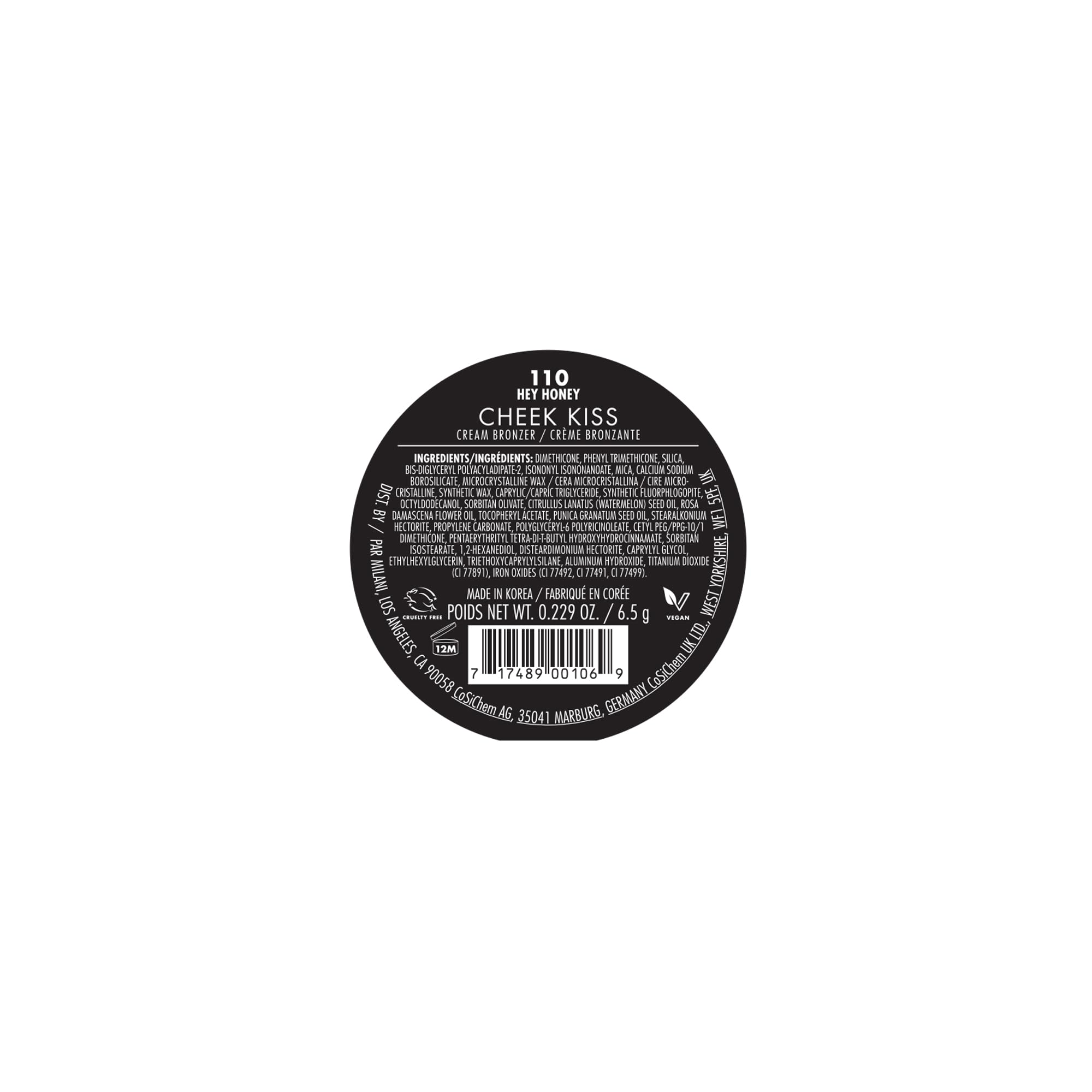 Milani Cheek Kiss Cream Bronzer-110 Hey Honey | Buildable Cream Bronzer