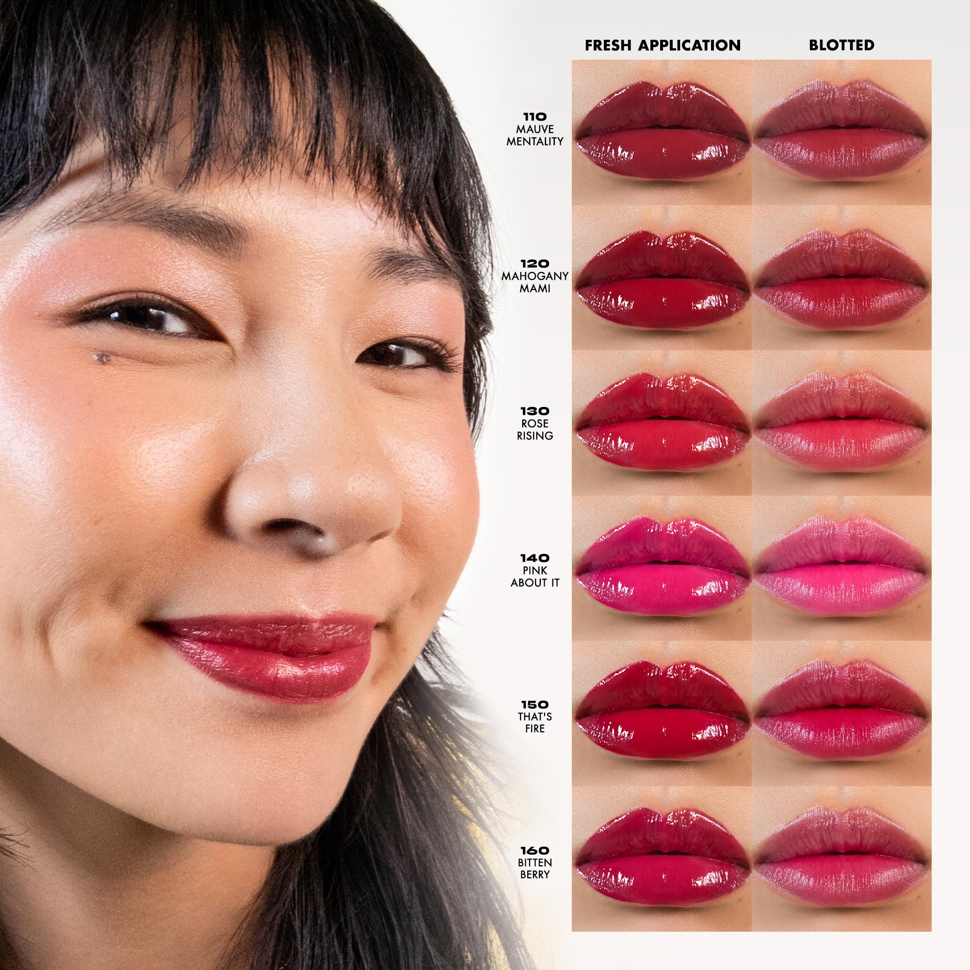 Milani Color Fetish Lip Stain-160 Bitten Berry – Hydrating Glossy to Semi-Matte Lip Color
