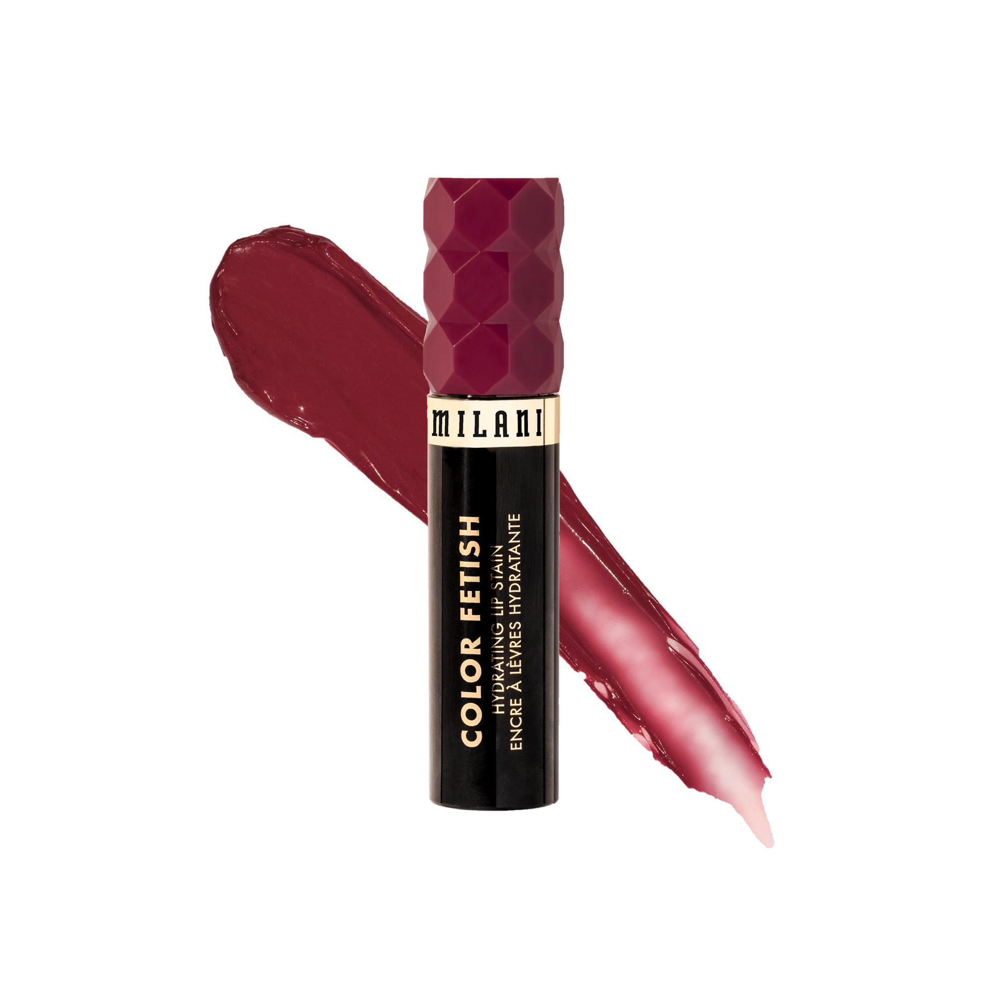 Milani Color Fetish Lip Stain-160 Bitten Berry – Hydrating Glossy to Semi-Matte Lip Color