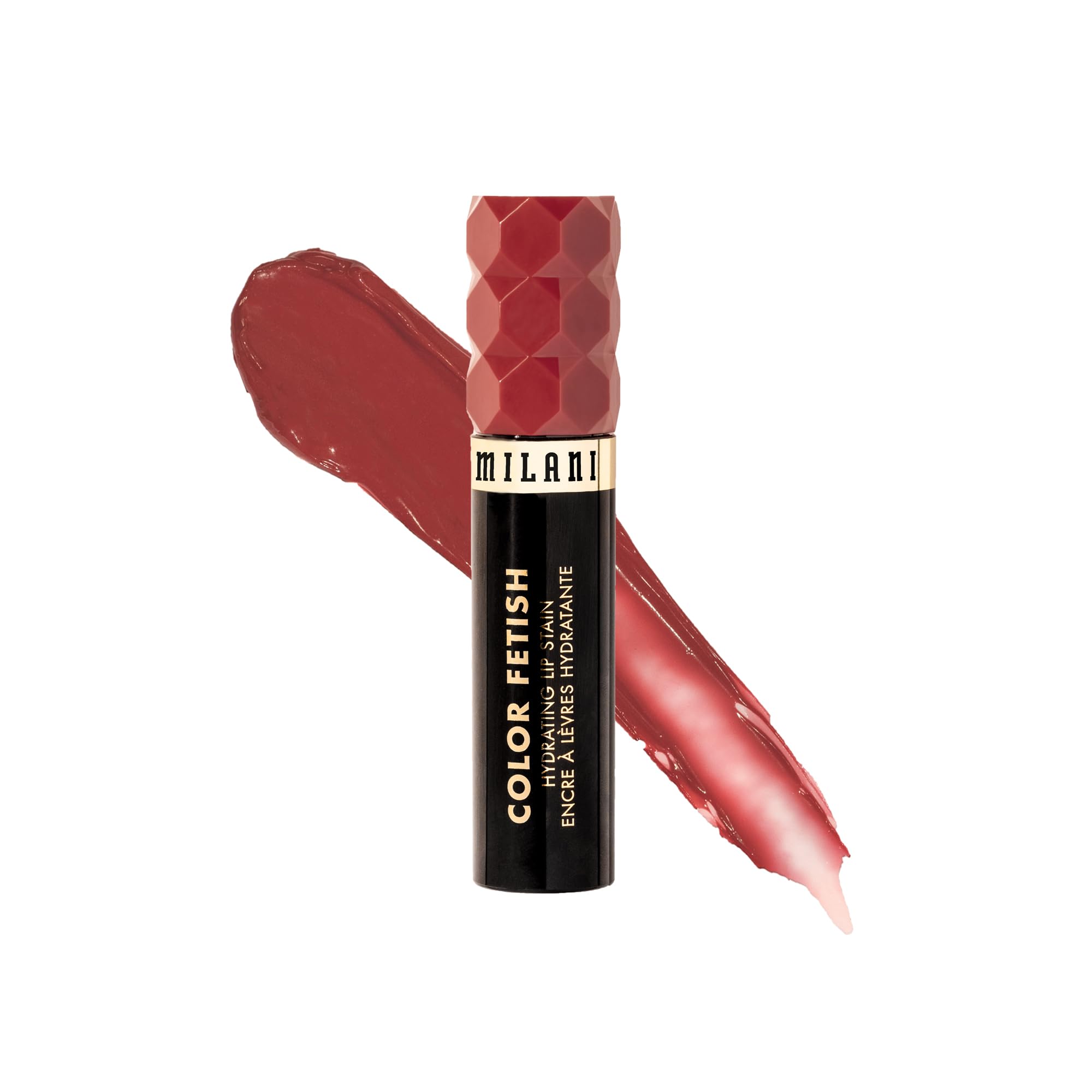 Milani Color Fetish Lip Stain Rose Rising – Hydrating Glossy to Semi Matte Lip Color