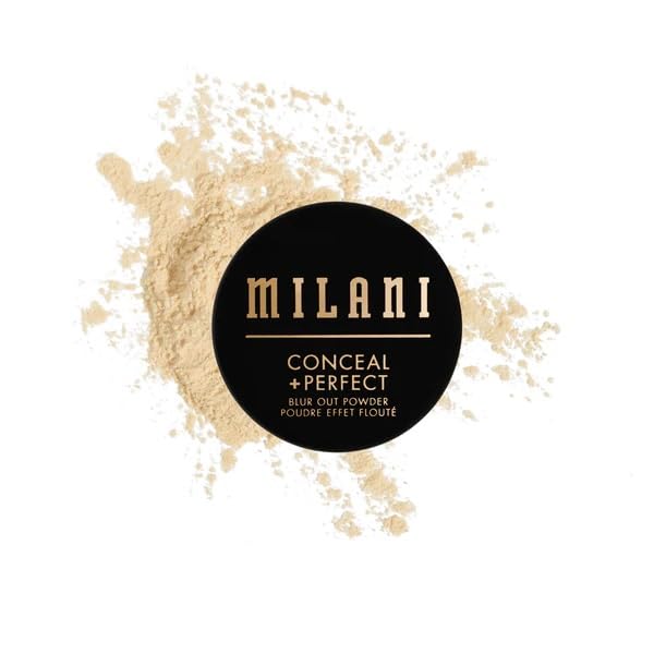 Milani Conceal + Perfect Blur Out Powder Banana – Talc-Free Pore-Blur Setting Powder