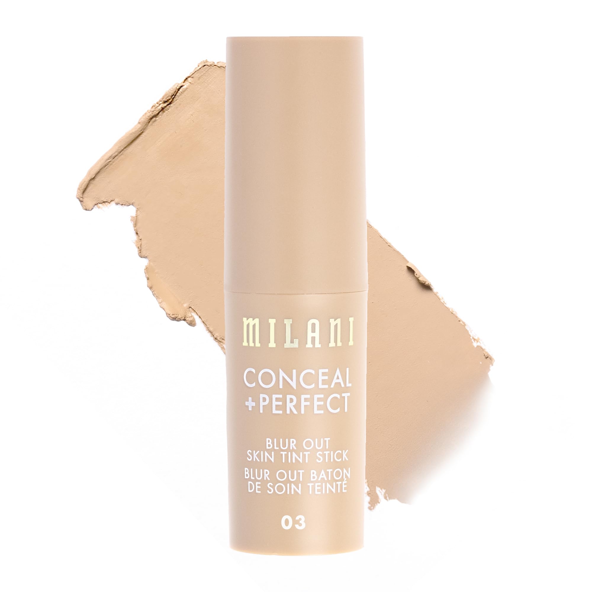 Milani Conceal + Perfect Blur Out Skin Tint Stick Shade 03 | Buildable Coverage & Soft-Focus Finish