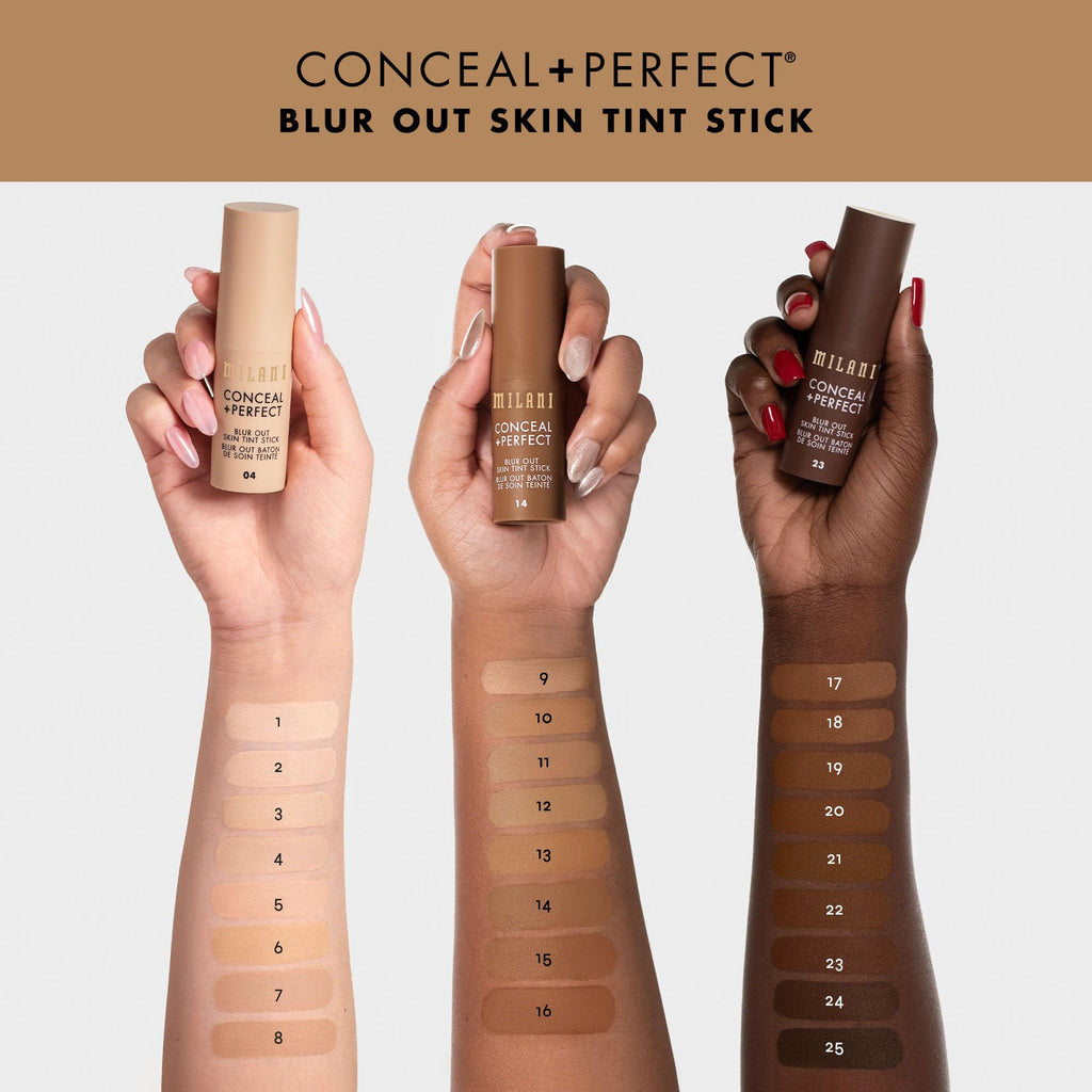 Milani Conceal + Perfect Blur Out Skin Tint Stick Shade 03 | Buildable Coverage & Soft-Focus Finish