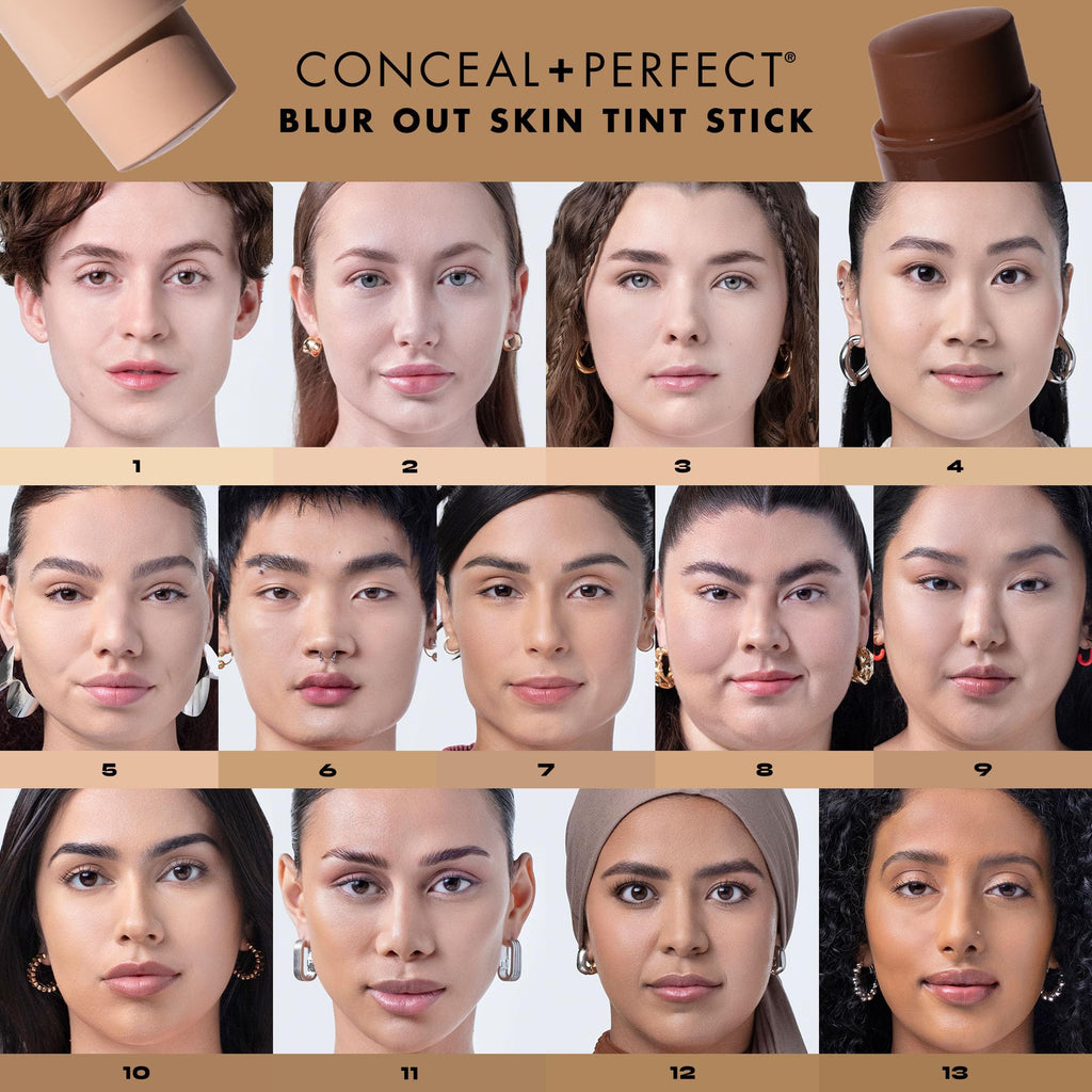 Milani Conceal + Perfect Blur Out Skin Tint Stick Shade 03 | Buildable Coverage & Soft-Focus Finish