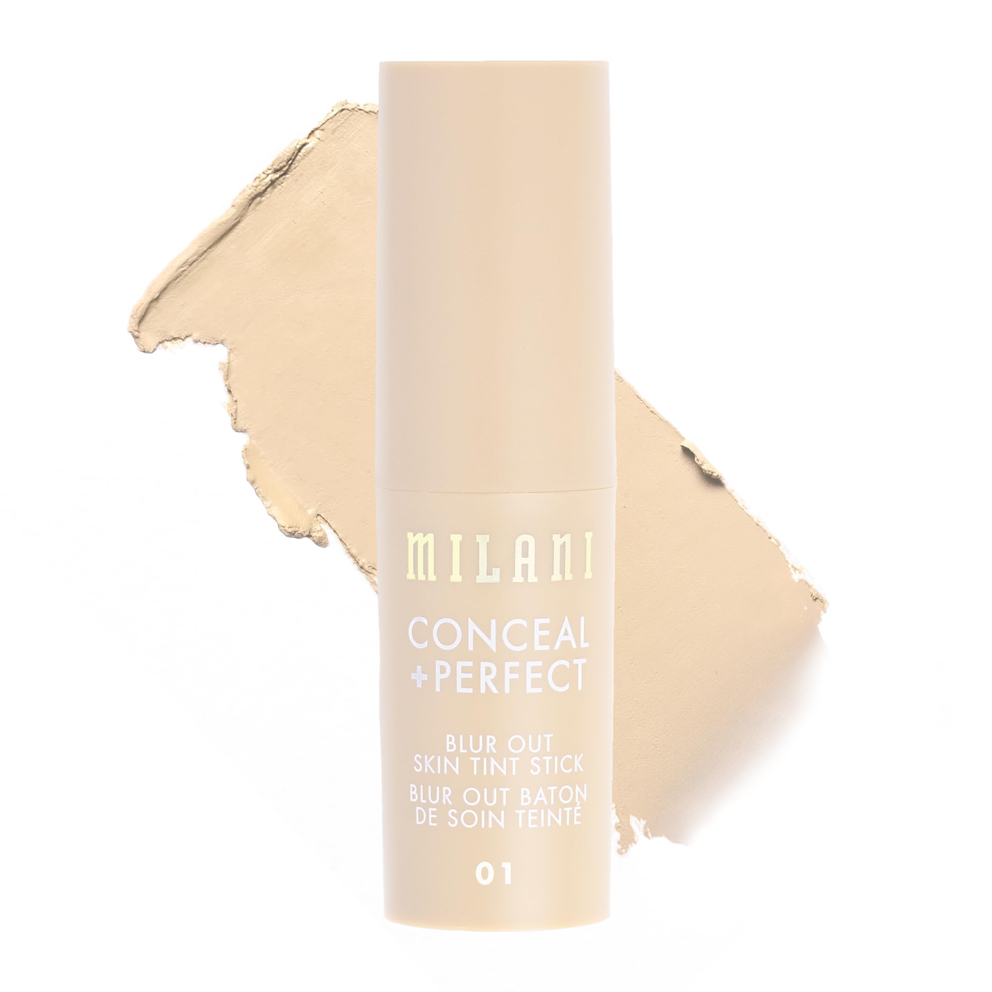 Milani Conceal + Perfect Skin Tint Stick Blur Out – Shade 01 | Buildable, Soft-Focus Tint Moisturizer