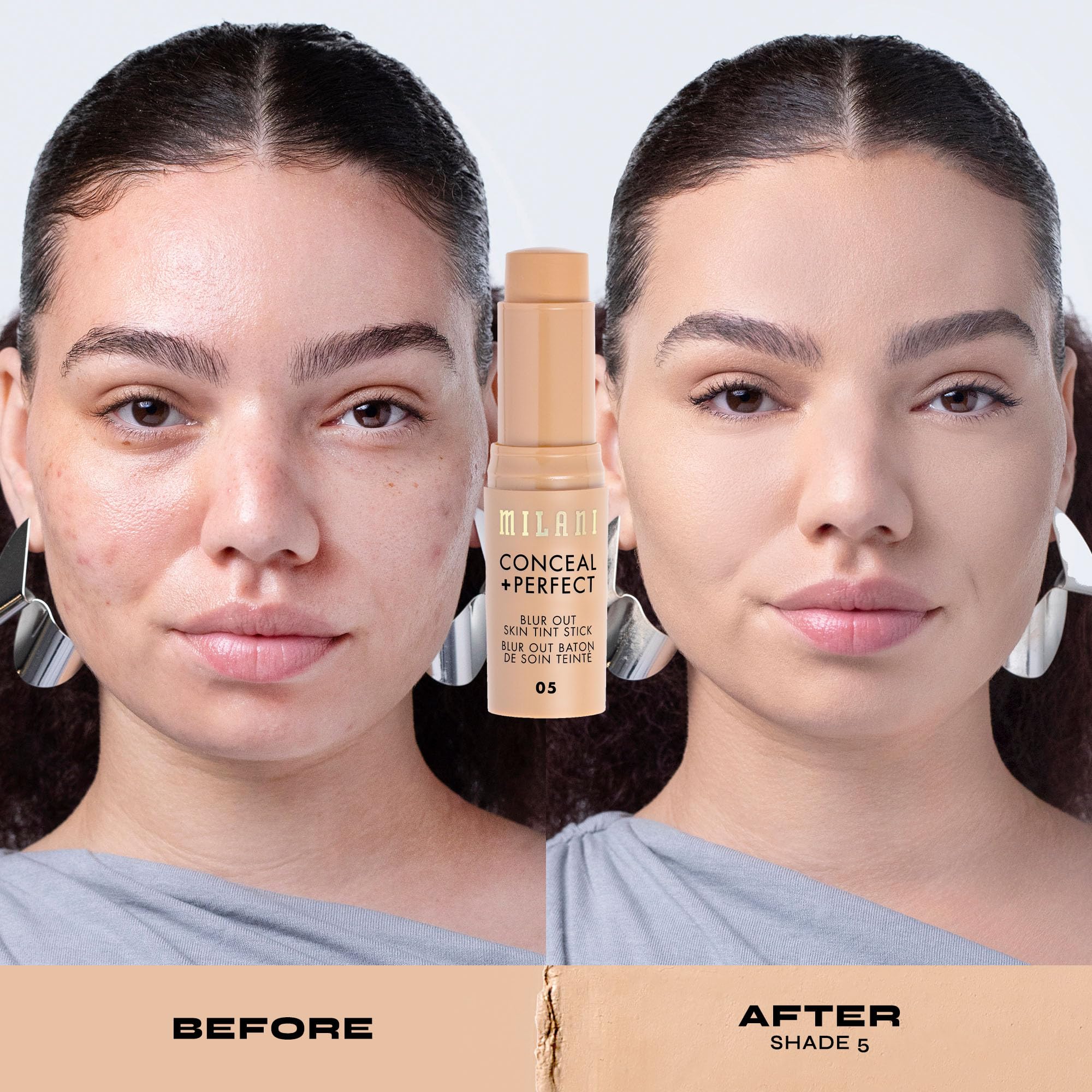 Milani Conceal + Perfect Blur Out Skin Tint Stick Shade 05 – Buildable, Soft-Matte, Second-Skin Finish