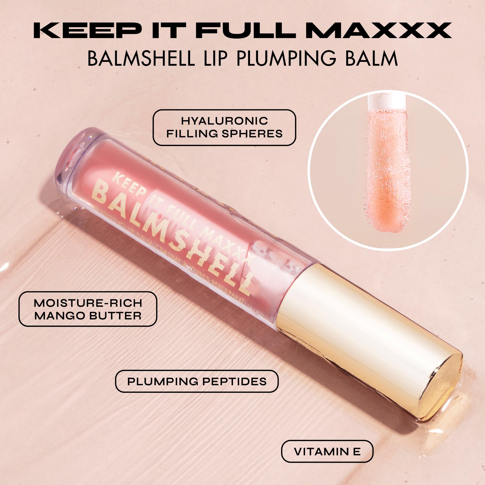 Milani Keep It Full Maxxx Balmshell Lip Plumper – Hydrating, Pillowy Lips