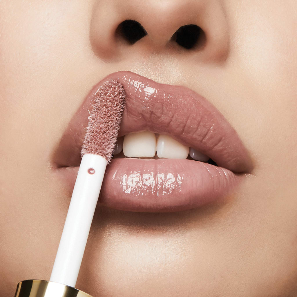 Milani Lip Gloss Keep It Full Nourishing Lip Plumper with Hyaluronic Acid & Peptides – Soft Rose (0.13 Fl. Oz.)