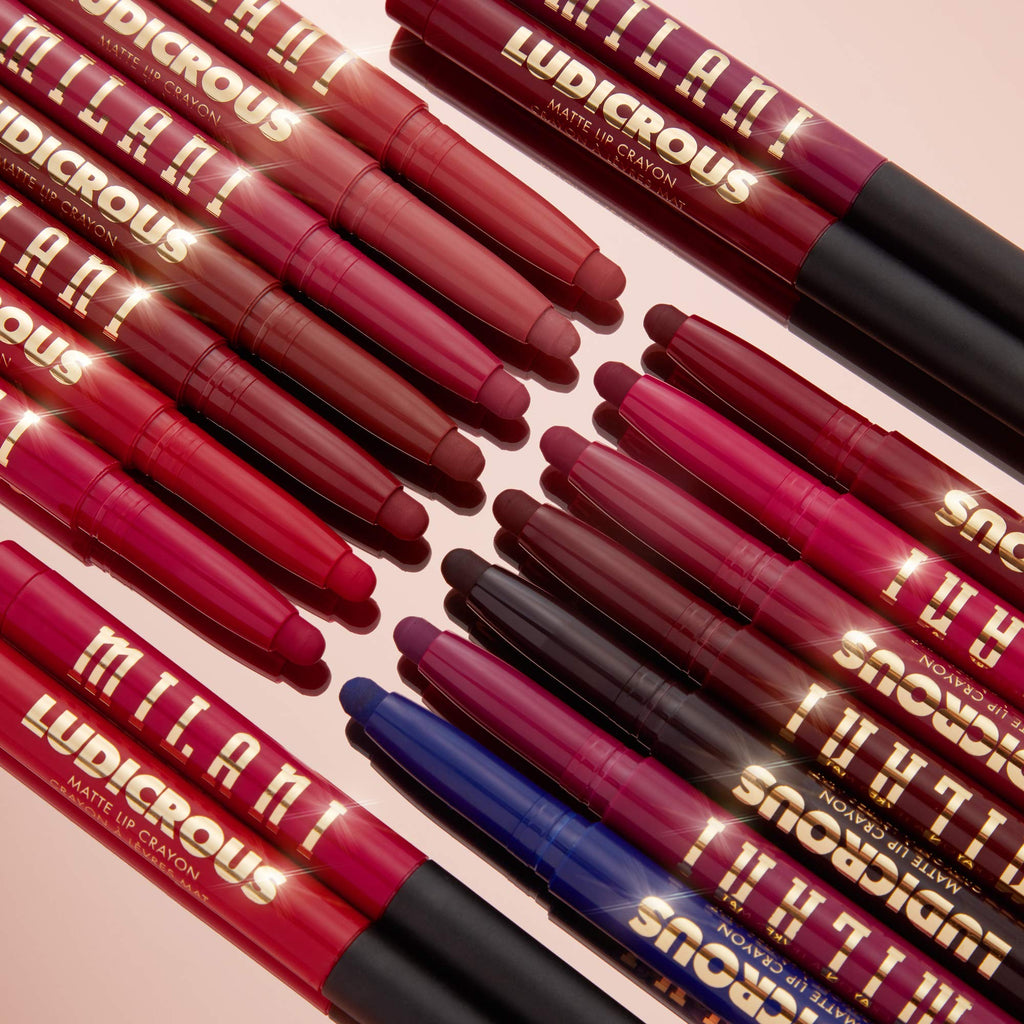 Milani Ludicrous Lip Crayon (So Obsessed) – Cream-to-Matte, Long-Lasting, Vegan & Cruelty-Free