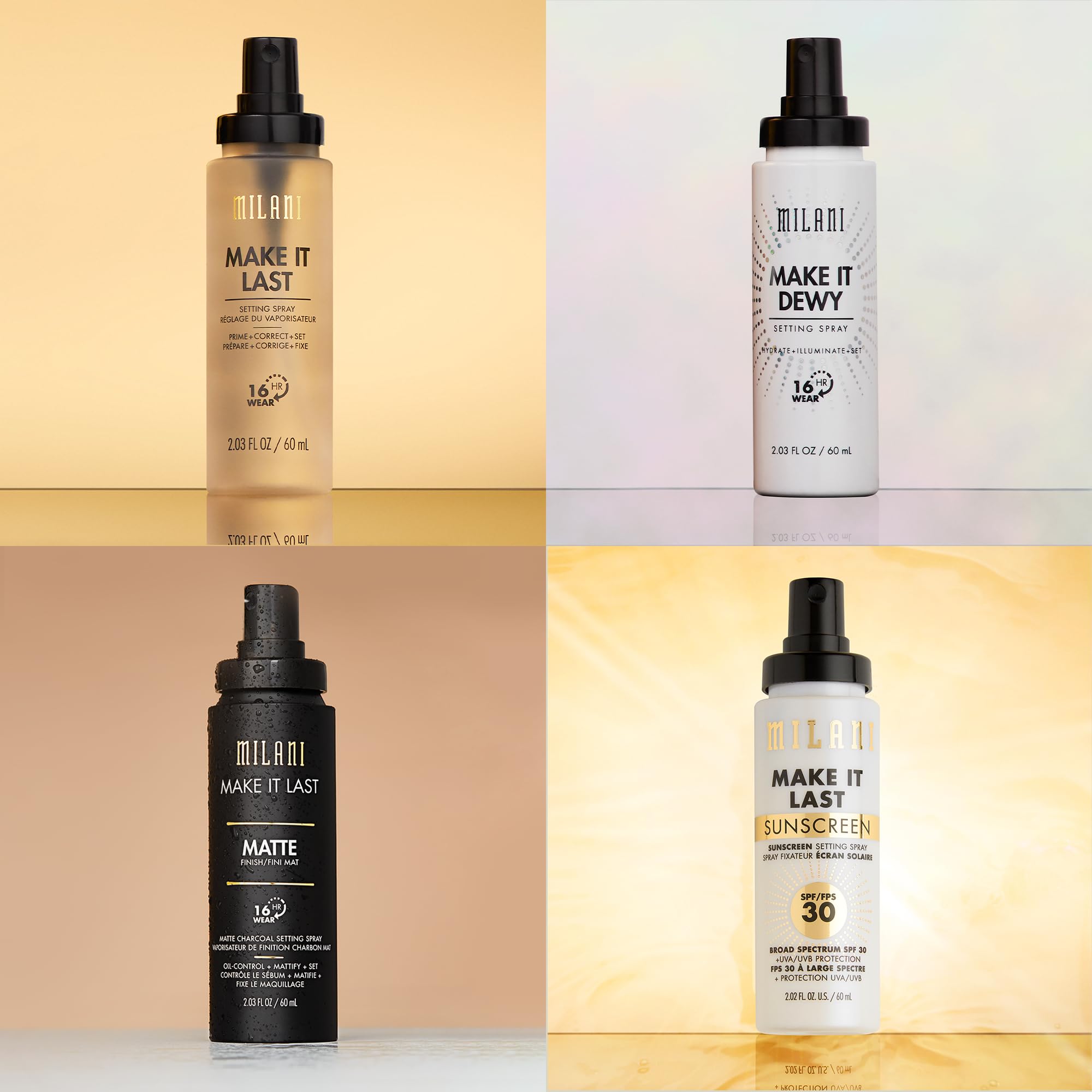 Milani Make It Dewy Setting Spray + Primer (2 Pack) – Hydrate, Glow & Set